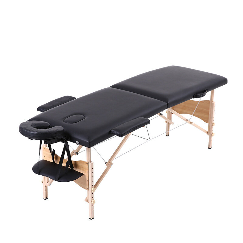 180x60cm przenośny składany stół do masażu piankowego z futerał do przenoszenia regulowana wysokość profesjonalne Beauty Spa Tattoo Therapy Couch Bed