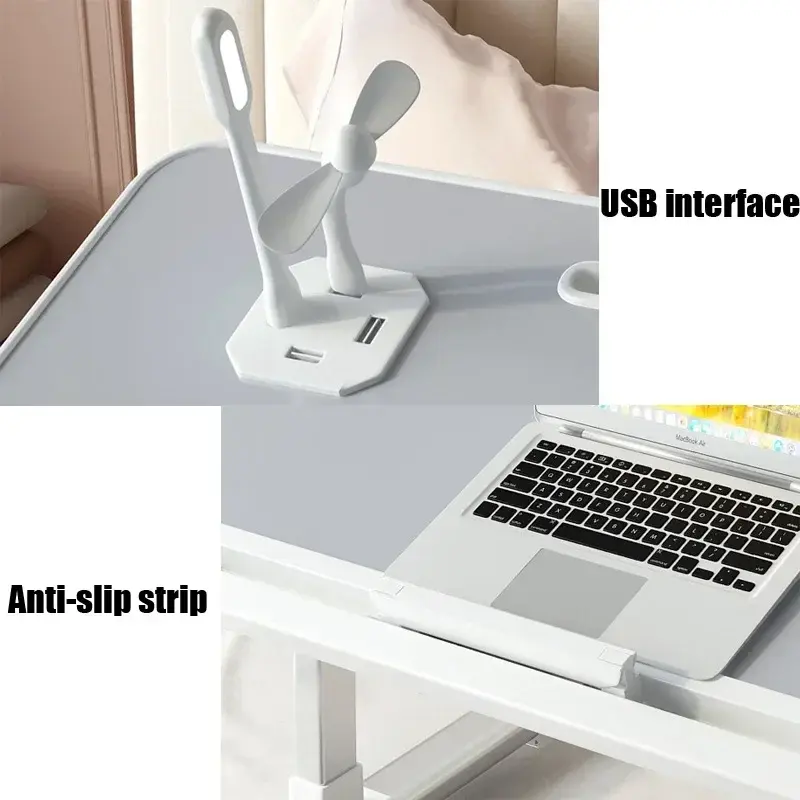 Dobrável Lift Laptop Desk para cama, suporte ajustável, mesa portátil, bandeja de café da manhã, gaveta para comer, trabalho e jogos