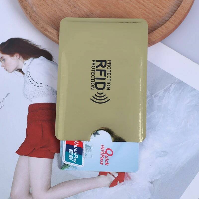 10pcs RFID Bank Bank Card Protection Case Bounding NFC Anti - THEFT CARD SHANDER
