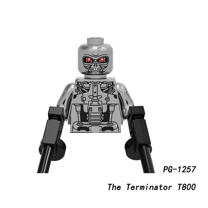 Superhero Building Blocks Toy, Iron Man Terminator Galvanizar Tijolos, Montagem Boneca, Presente De Aniversário, PG1257 PG1258