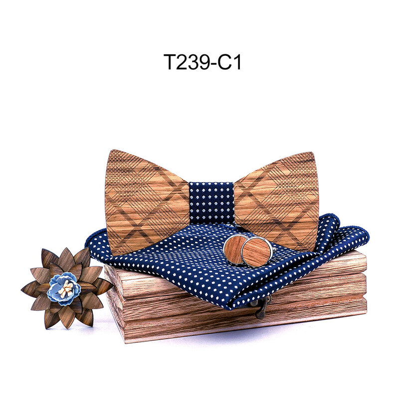 エレガントな木製の蝶ネクタイ,2022ピンの結婚式のカフスボタン,日常のオフィスパーティーのアクセサリー