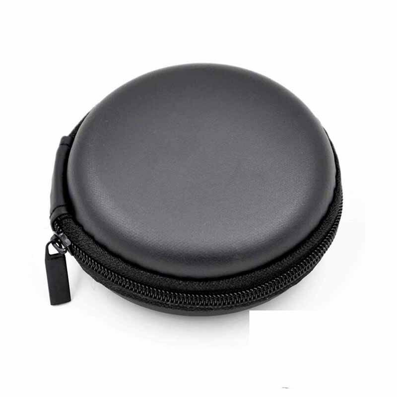 Headset Aufbewahrung runde Tasche schwarz Fall Nacken bügel Bluetooth Kopfhörer drahtlose Kopfhörer Hardcase Trage tasche Box schwarz