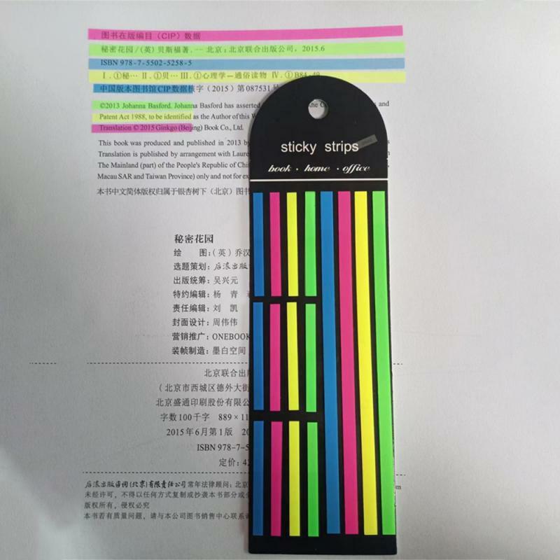 1/2PCS Color Stickers Transparent Fluorescent Index Tabs Flags Stationery Children Gifts School Office Supplies