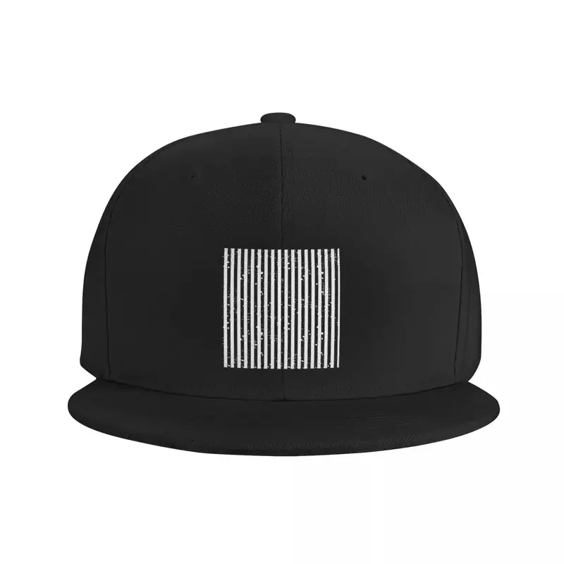 Fashion Black And White Stripes Hip Hop Baseball Cap Outdoor Flat Skateboard Snapback Dad Hat