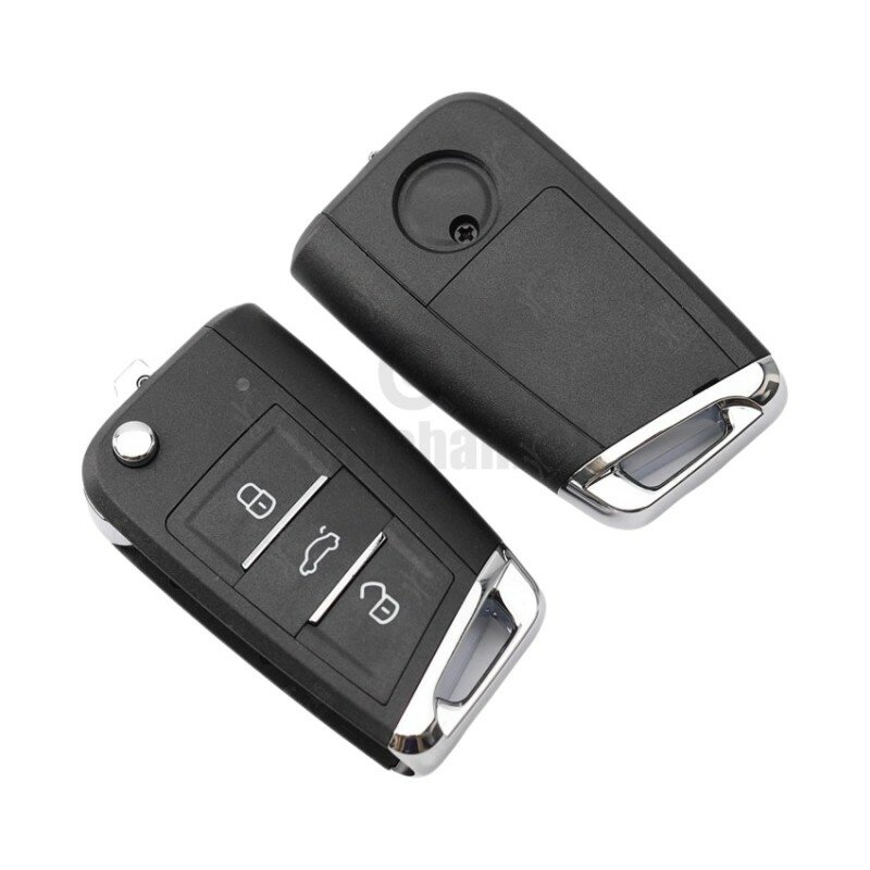 Keychannel 1 pz 3 pulsanti Car Key Shell MQB Flip Remote Case VVDI MQB guscio di ricambio per Xhorse Wire Remote muslimah Shell