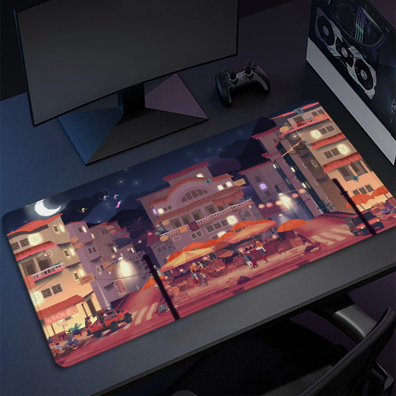 Gaming Mouse Pad Xxl Gibbon Beyond the Trees Pc Accessories Mousepad Gamer Desk Mat Deskmat Game Mats Mause Anime Office Pads