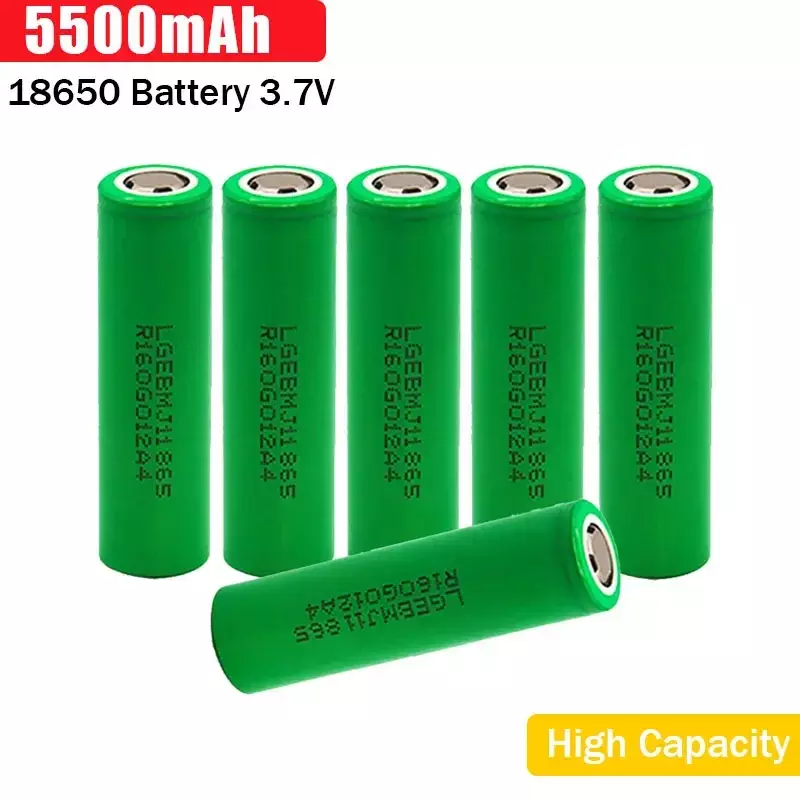 Baterai 18650 asli baru 35E 3.7V 5500mAh melepaskan baterai Li-ion 18650 baterai isi ulang 3.7v untuk senter gratis pengiriman