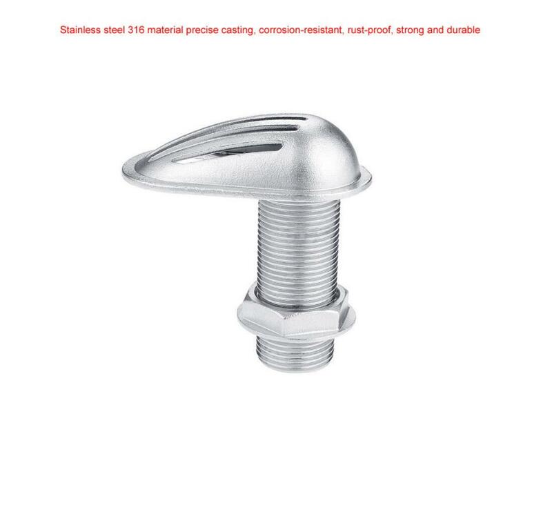 Stainless Steel 316 Boat Intake Strainer Thread Thru-Hull Pump Hose Fitting Water Outlet Hose Pipe Marine Hardware Accessories