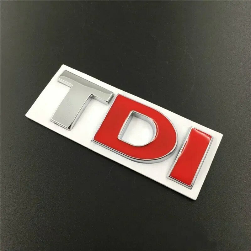 Autocollant d'insigne d'emblème de lettres TDI en métal 3D, décalcomanies pour VW Golf 4, 5, 6, 7, JETTA PASSAT, MK2, MK4, MK5, MK6, MK7