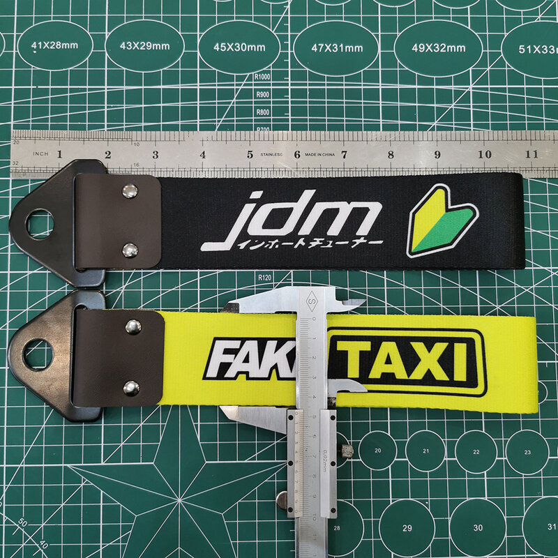 JDM Culture-correa de remolque colgante de Color para coche, cinta de cuerda de remolque, accesorios para automóviles, correa de remolque de parachoques para NOS HKS, nuevo
