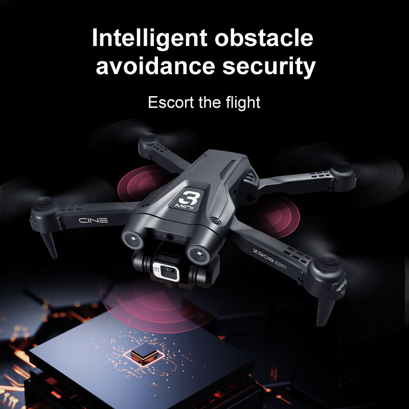 Nowy profesjonalny dron 2.4G WIFI Mini dron 10k profesjonalny unikanie przeszkód 6KM zdalnie sterowany Quadcopter zabawki drony RC