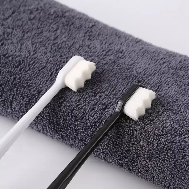 10 buah/Set sikat gigi juta bulu Nano Ultrafine sikat gigi dewasa sikat gigi dalam membersihkan gigi perawatan mulut sikat portabel perjalanan