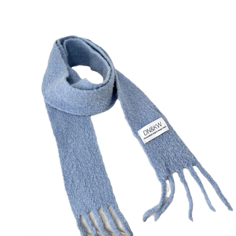 Вязаный шарф для женщин и девочек, зимний тонкий шарф, женский походный шарф для покупок F0T5