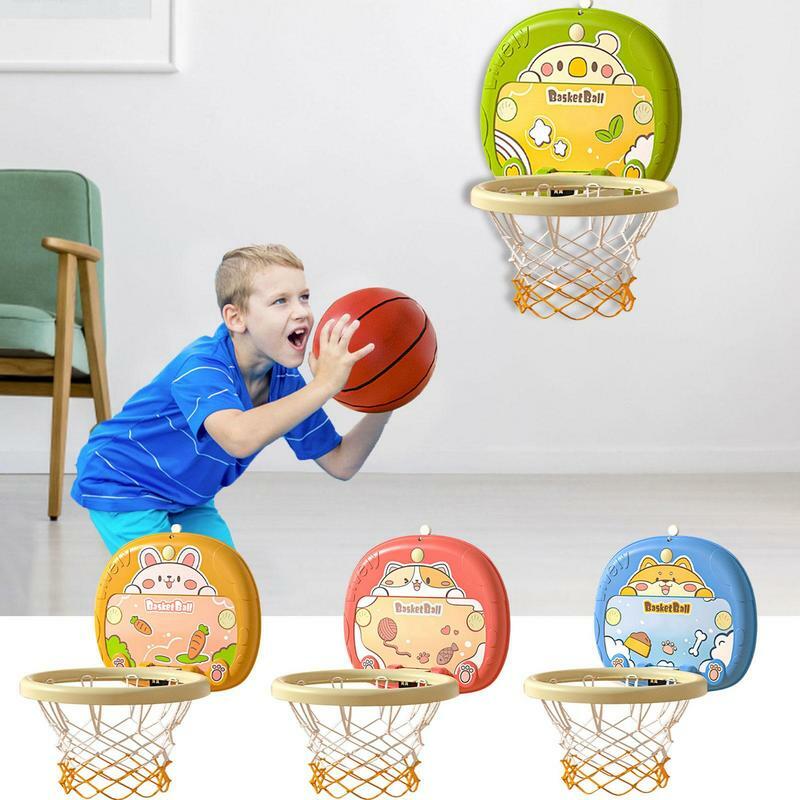 Bad Basketball korb Spiel Spielzeug mit Basketball pumpe Saugnapf und Haken Basketball Dunk System Spielzeug Kleinkinder Basketball korb