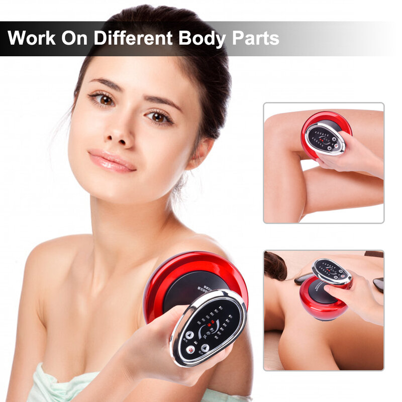 Electric Cupping Massager Vacuum Suction Cup Rechargeable Guasha Massager Back Massage Body Shaping Guasha Health Care Device
