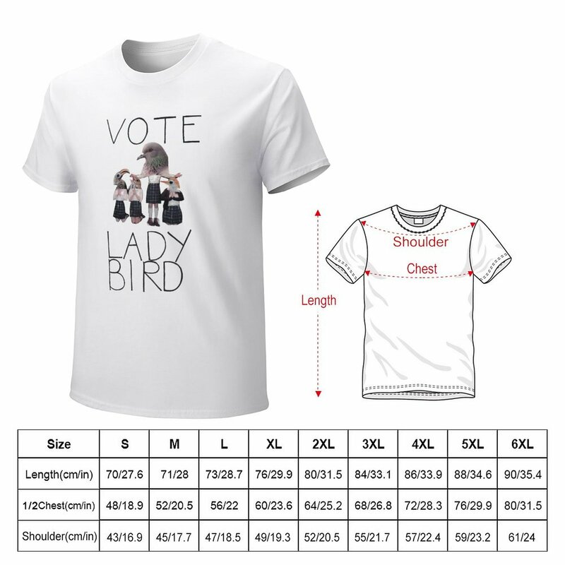 Vote Lady Bird 남성용 티셔츠, 스웨트 셔츠, 디자이너 티셔츠, 여름 의류
