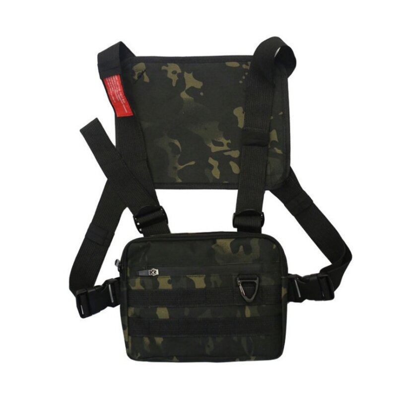 Waterproof Chest Front Pack Pouch Practical Oxford Wear Resistant Vest Carry Waist Bag Vest Bag