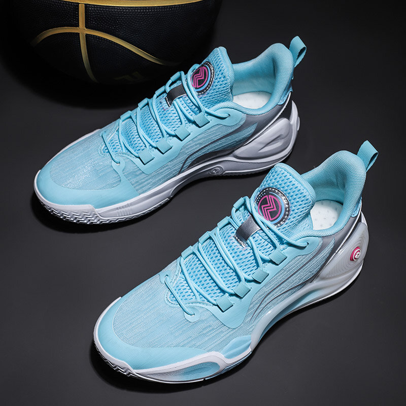 Профессиональная Мужская Баскетбольная обувь, синяя спортивная обувь с высоким верхом для мужчин, уличная одежда, баскетбольные кроссовки для культуры, мужская тренировочная обувь