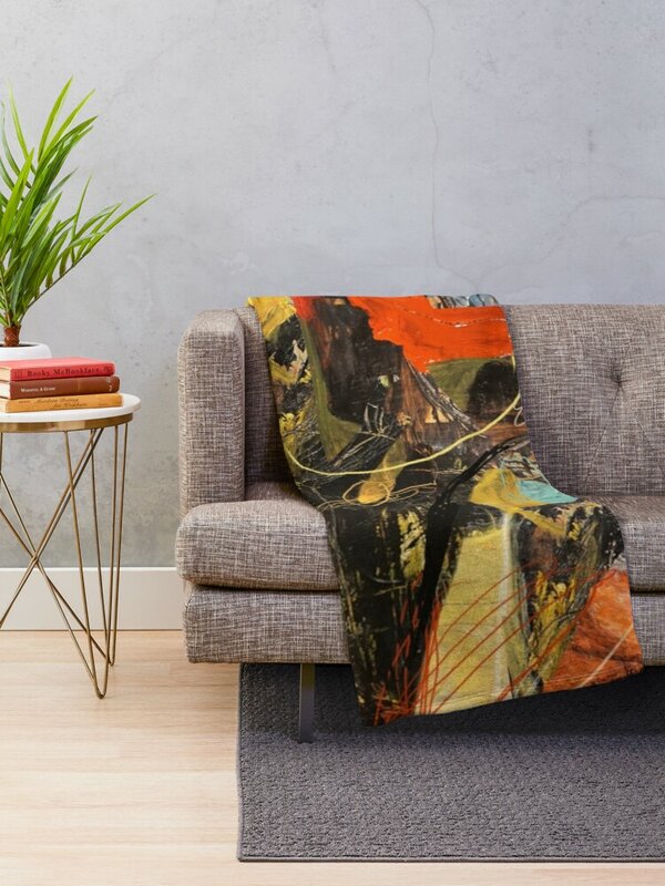 La familia fuego-pintura abstracta manta edredón manta turístico regalo personalizado