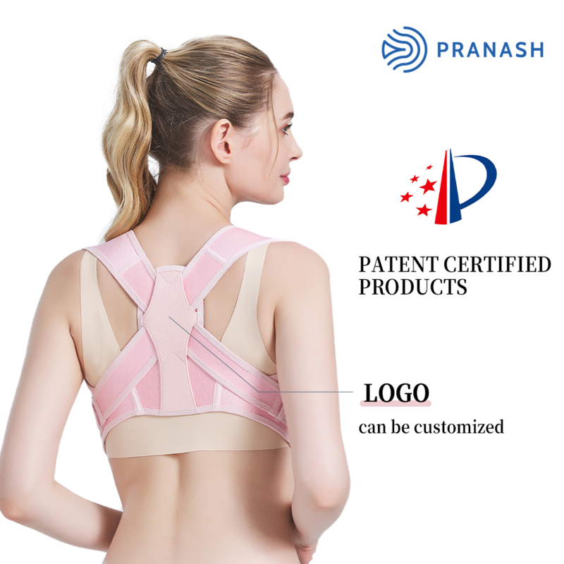 Verstelbare houding corrector pranash bultrug rug ondersteuning houding corrector vest voor vrouwelijke houding