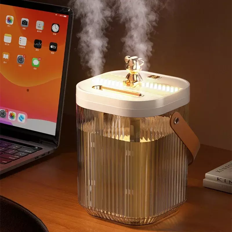 Capacity Aroma Essential Oil Diffuser Humidifier 2024 For Home, Bedroom New- 2L Double Nozzle Air Humidifier Large