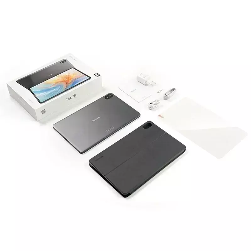 Blackview Tab Tablet 18 12 inci, Tablet 12GB + 256GB 16MP 2.4K FHD + tampilan 8800mAh nirkabel L1 MTK Helio G99 33W