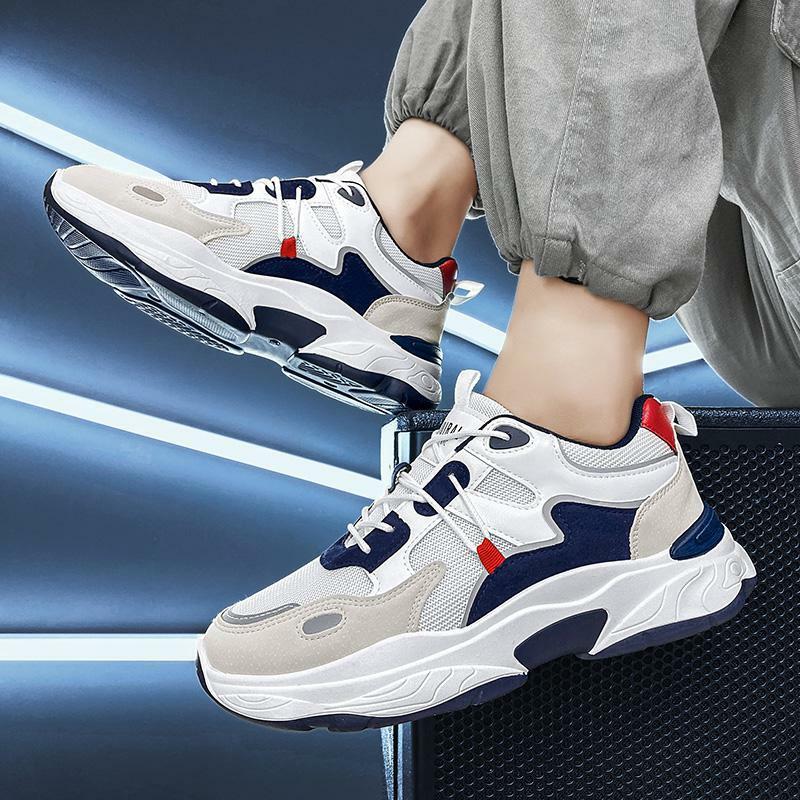 Sneakers Men's 2023 Spring and Autumn New Putian Running Shoes Casual and Lightweight Breathable Work Daddy Coconut Shoes