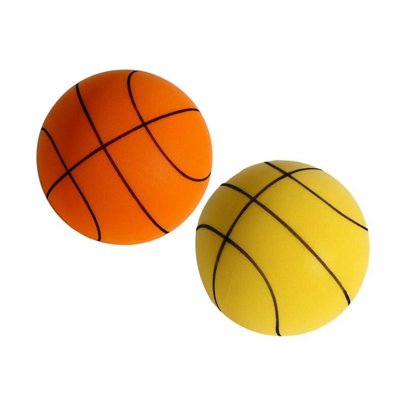 Pelota de baloncesto silenciosa para niños, Pelota de espuma de alta densidad de 7 pulgadas de diámetro, fácil de sujetar, pelota de entrenamiento silenciosa para interiores, juguetes hinchables