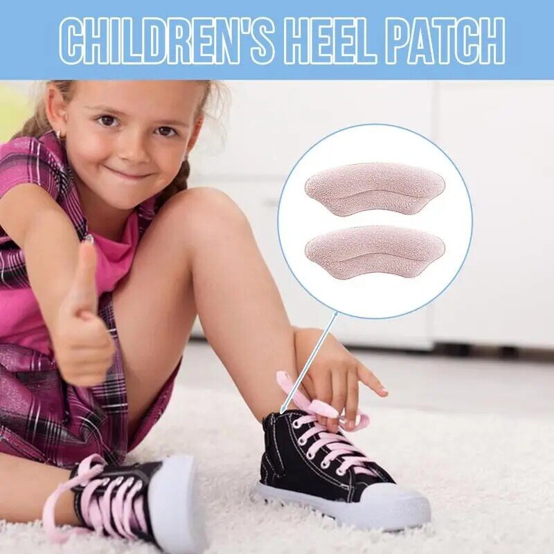 Almohadillas de cojín de talón para niños, pegatinas adhesivas para el talón, Protector para el cuidado de los pies, forros de talón para niños y niñas