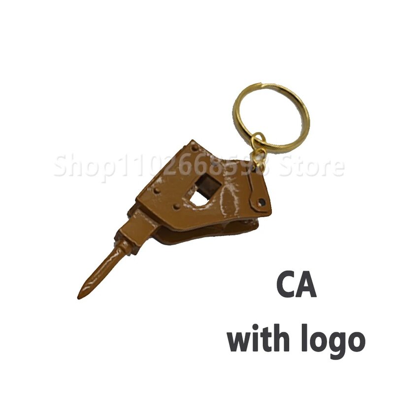 8H5306 5P8500 For Excavator Heavy Equipment Keychain F0002 Ignition Key with Bucket Key Chain