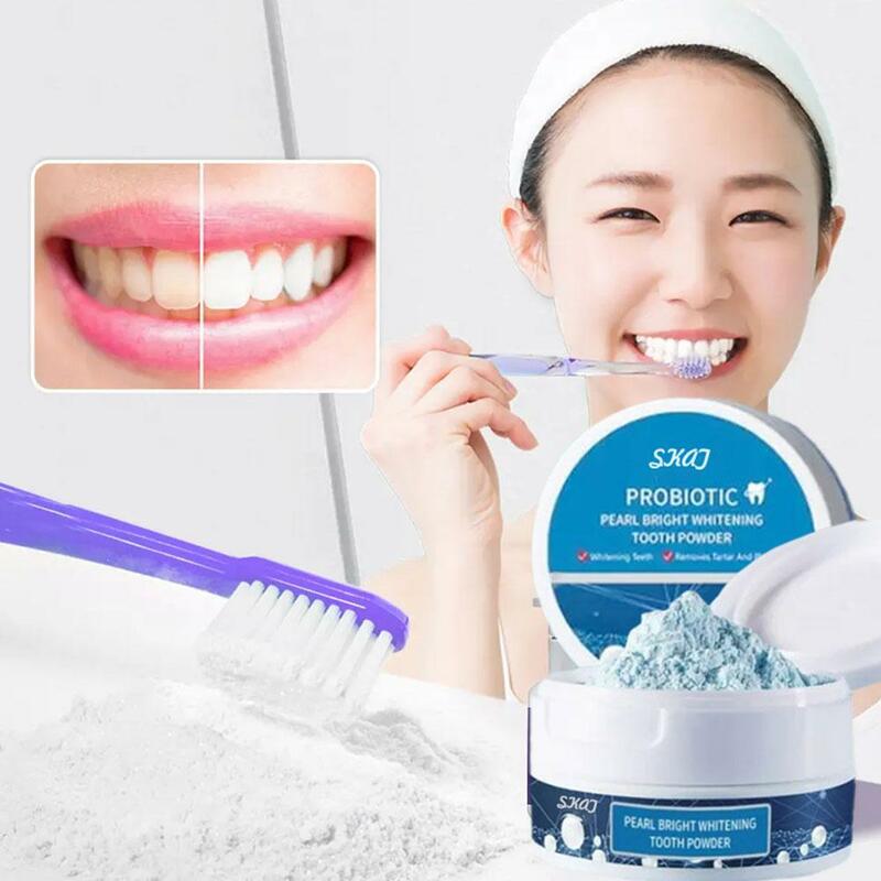 Polvo blanqueador Dental, esencia de perla, elimina las manchas, pasta de dientes Natural, herramientas de limpieza Dental, G5I1