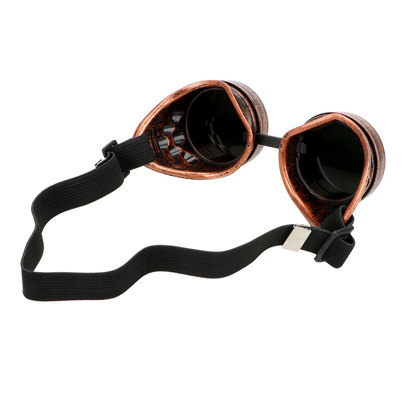 نظارات ريترو لحام الشرير القوطية ، نظارات دراجة نارية ، نظارات القيادة الآمنة ، عدسة Steampunk ، عدسة دراجة كهربائية