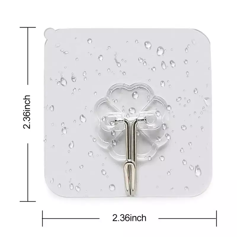 Transparent Strong Sticky Wall Hanging Nail-free Hook Kitchen Bathroom Wall Hangers Hooks Suction Heavy Load Rack Cup Sucker Fo