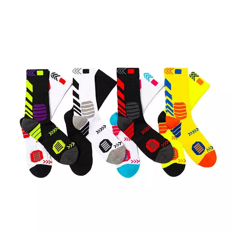 Спортивные велосипедные носки, дышащие хлопковые аэродинамические велосипедные носки для бега, пешего туризма, кемпинга, футбола, баскетбола, унисекс