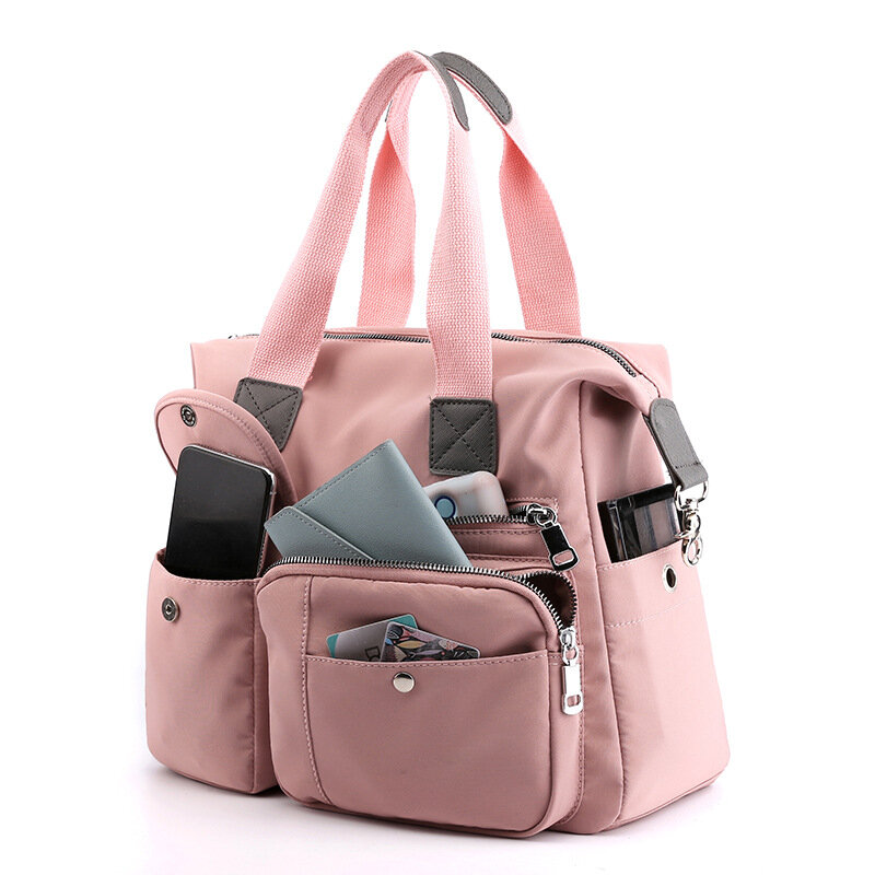 Retro Casual Women's Bag Canvas Ladies Single-shoulder Messenger Bag Women's Large-capacity Multi-compartment Canvas Bag
