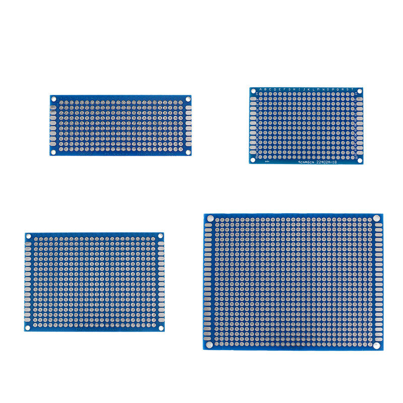 العالمي على الوجهين الأزرق PCB مجلس عدة ، اللوح ثنائي الفينيل متعدد الكلور في أحجام متعددة مجموعة ، Electronics بها بنفسك الالكترونيات ، 3x7 ، 4x6 ، 5x7 ، 7x9 سنتيمتر ، 40 قطعة