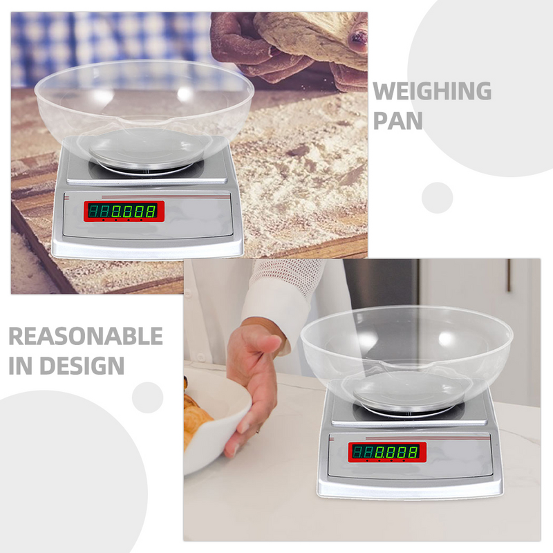 2pcs Daily Use Scale Tray Food Scale Round Pan Convenient Weight Scale Tray
