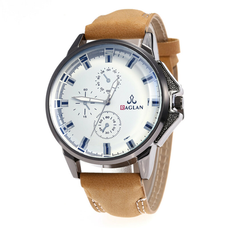 Modern Fashion Quartz Brown Temperament Square orologio da polso cinturino in pelle elegante Business Field orologi da polso Relogio Masculino
