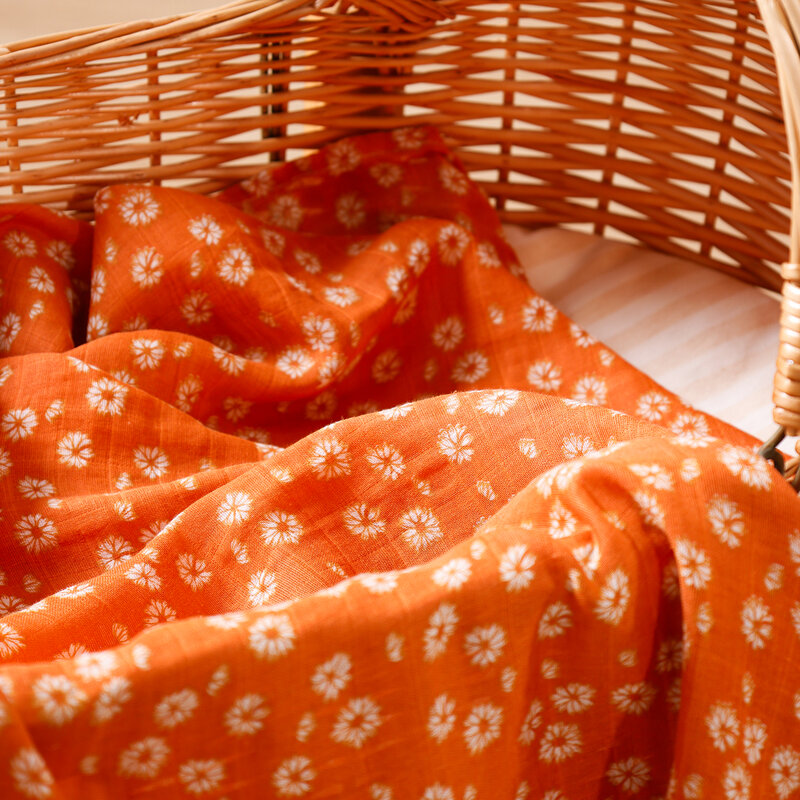 Elinfant 1 Pc Muslin Baby Swaddle Blanket 100% Cotton Soft Farbic Fashion Prints Washable Reusable Baby Guaze