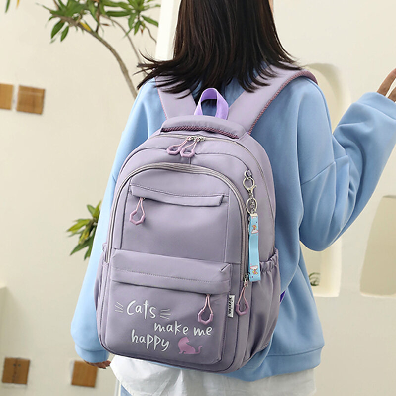 Kids School Bag 2024 New Cute School Backpack for Girls Children Kawaii Bookbag Primary Students Gift Large Capacity Backpack