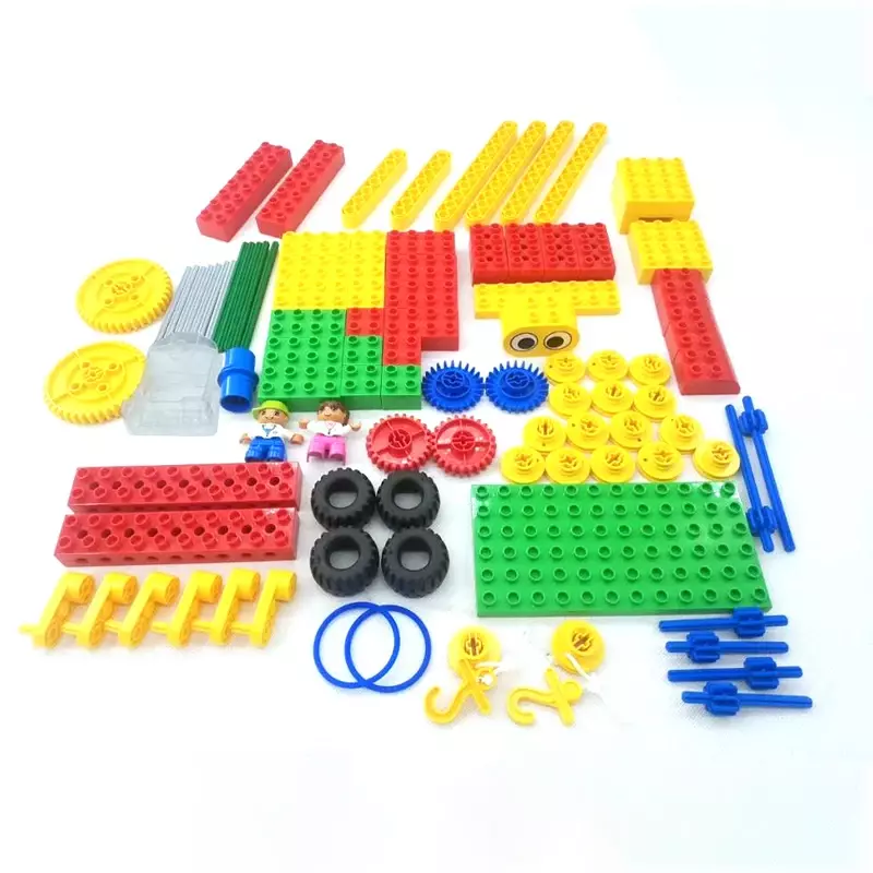 102 Particles Early Simple Machines Set Compatible with 9656 Big Particle Building Blocks Robot Science DIY Toys