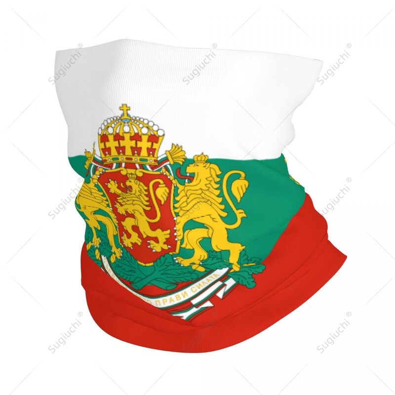 Unisex Bulgarien Flagge Halstuch Schal Hals Gesichts maske Schals Hals wärmer nahtlose Bandana Kopf bedeckung Radfahren Wandern