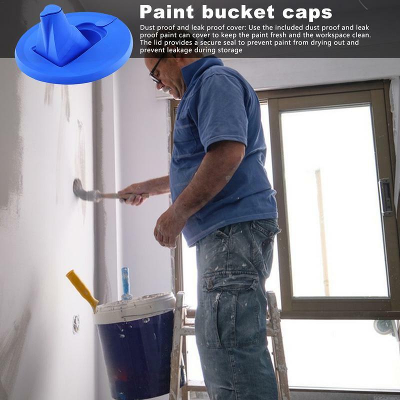 Paint Container Spout para Decoração de Parede, Pintura Dobrável Pode Tampa, À Prova de Vazamento Evite Pintura Spray, Reparação de Móveis