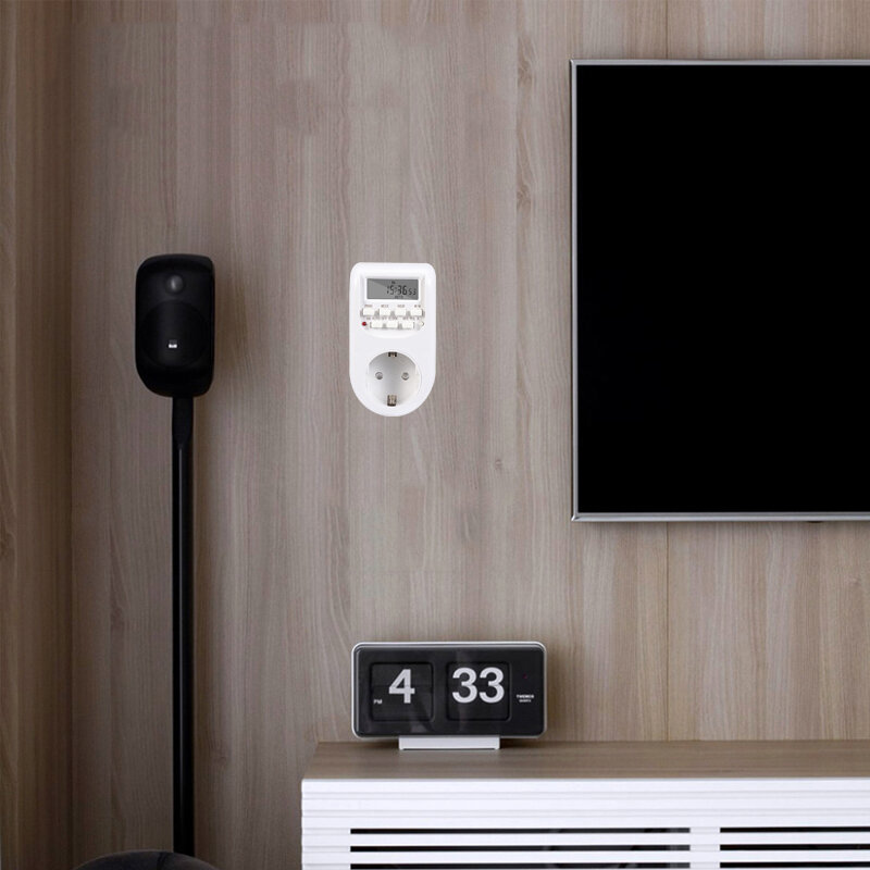 Smart EU Plug Timer Switch presa Timer da cucina digitale a risparmio energetico presa 220V 10A programmazione timer elettronico a risparmio energetico