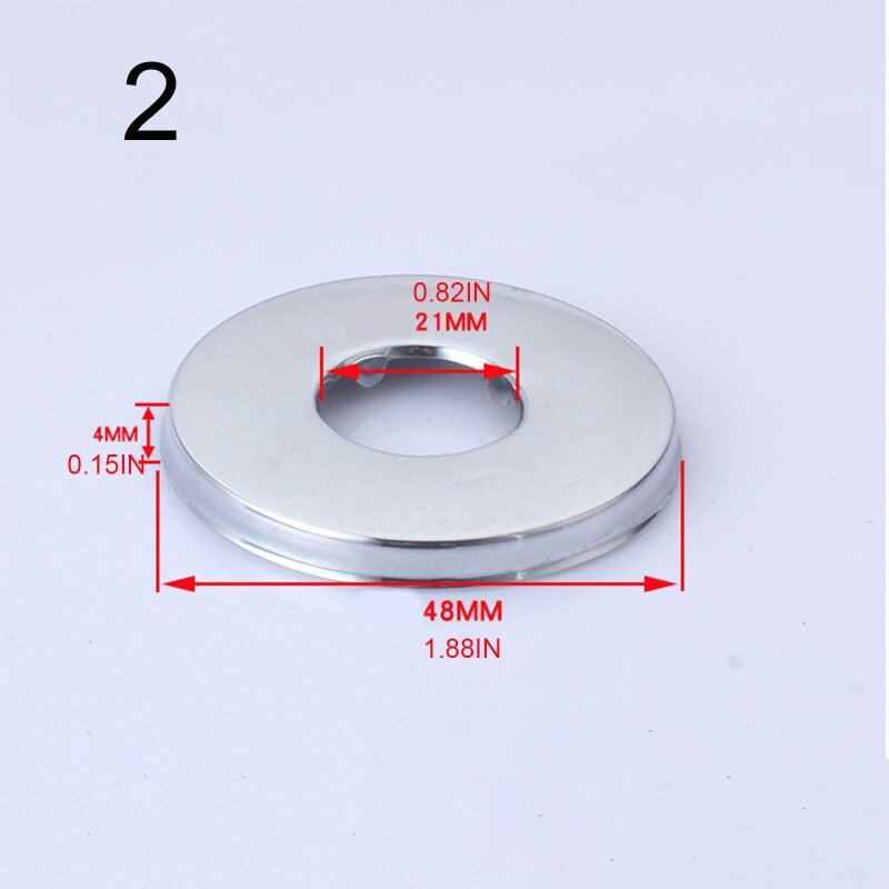 Wall Split Flange Stainless Steel Round Escutcheon Plate Water Pipe Wall Covers fit for Kitchen Faucets Sinks Dropshipping