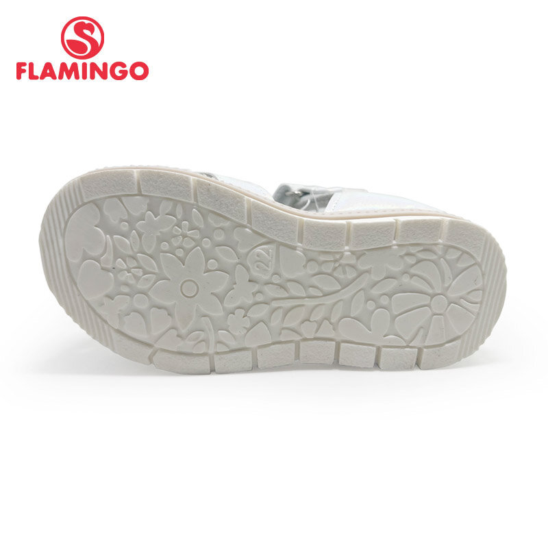 Sandalias de flamenco para niñas, zapatos de princesa informales con diseño arqueado plano, gancho y bucle, talla 23-28, 223S-2736/37