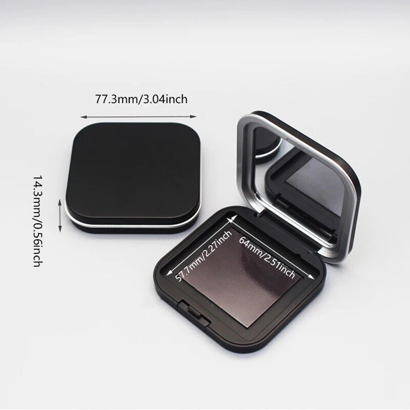 Empty Eyeshadow Palette Eye Makeup Storage Dish With Mirror For Women Girls Makeup Beginners DIY Eye Shadow Storage Box Tools