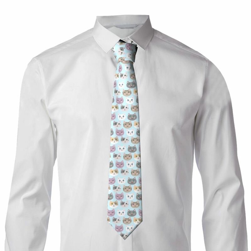 Повседневный узкий галстук с наконечниками стрел, милые котята, галстук, тонкий галстук для официального костюма