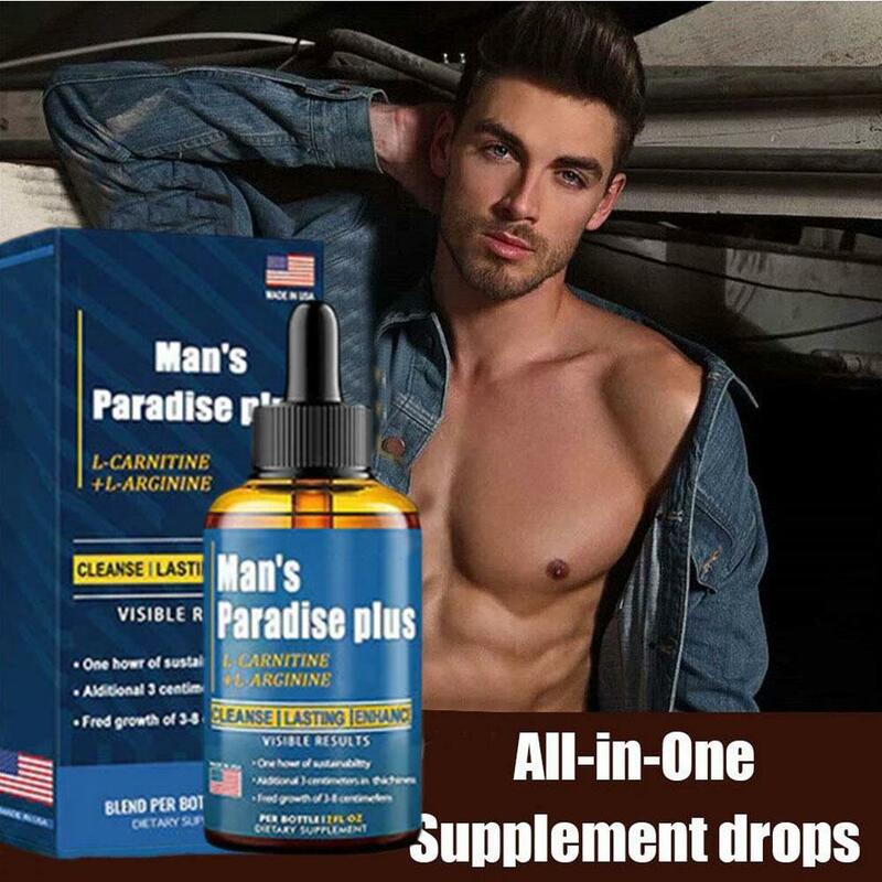 Natural Keto Supplement Drops for Men, All-in-One, Intimate, Pleasant Boost, Strength Experience, Desire Rebuild D, D0P5, Paradise, 30ml