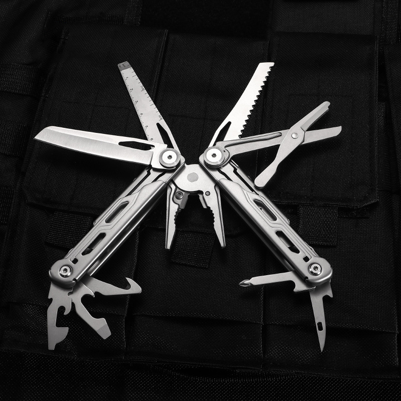 18 in 1 Multifunctional Emergency Plier Folding Knife Tactical Clamp Combination Survival Portable Tool Multitool Cutter